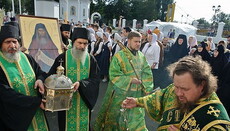 Мощи преподобного Силуана Афонского и Чудотворный образ Спасителя прибыли в Орел