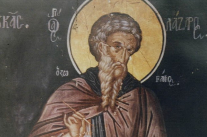 30 ноября – память святого преподобного Лазаря иконописца