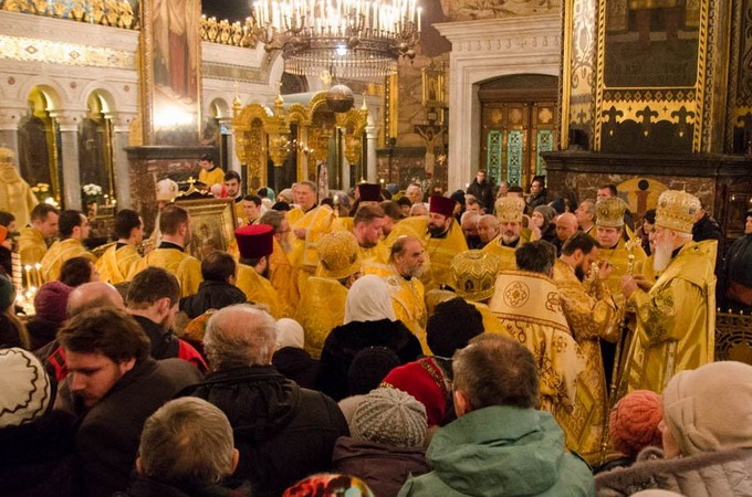 Опубліковані подробиці бійки на службі Філарета у Володимирському соборі