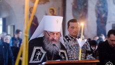 Читання третьої частини Великого покаянного канону Предстоятель УПЦ звершив у Флорівському монастирі столиці (ФОТО)