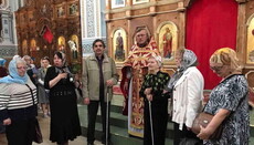 У Неділю про сліпого духовенство УПЦ столиці підтримало Українське товариство сліпих