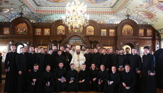 Викладачі та студенти привітали митрополита Бориспільського Антонія з 10-літтям ректорства в КДАіС (ВІДЕО)