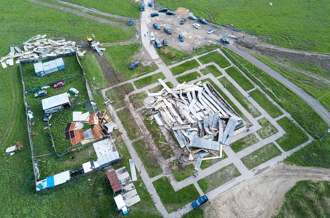 Після язичницького обряду ураган розніс піраміду Голода в Підмосков'ї (ВІДЕО)