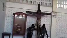 Бойовики ІД опублікували відео руйнування християнського храму (ВІДЕО)