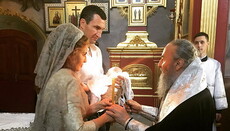 Боксер Володимир Кличко та дружина Віктора Медведчука хрестили дівчинку у Київській Лаврі