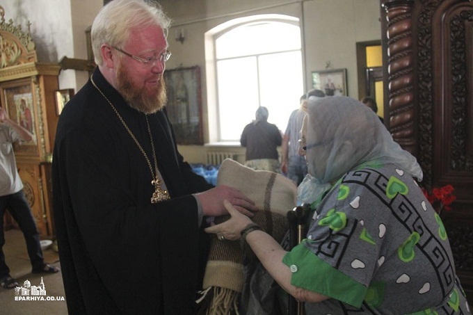 В Одесской епархии более 100 переселенцев получили помощь (ВИДЕО)