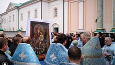 Святогорская чудотворная икона возвращается в обитель из Ровенской епархии (ФОТО)