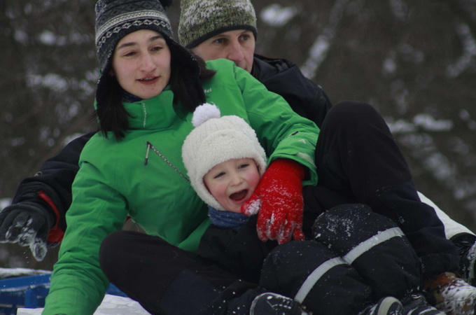Православна молодь влаштувала на Хортиці катання на санях