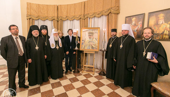 Встреча на вечере памяти Блаженнейшего Владимира в Национальном заповеднике «София Киевская», 23 ноября 2014 года