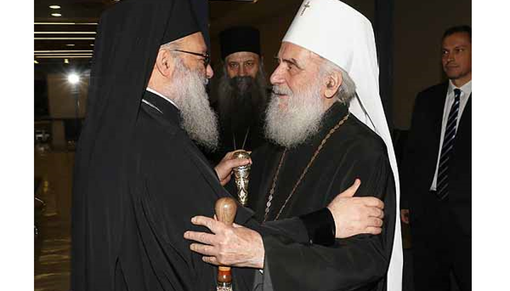 Патриарх Антиохийский и всего Востока Иоанн X и Патриарх Сербский Ириней