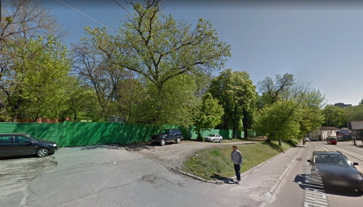 Сквер на Глыбочицкой 5, Подол. Фото: Скрин с Google maps