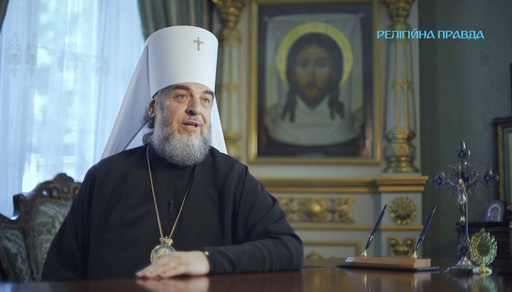 Former ruling bishop of the Vinnitsa Eparchy of the UOC Simeon (Shostatsky). Photo: a video screen