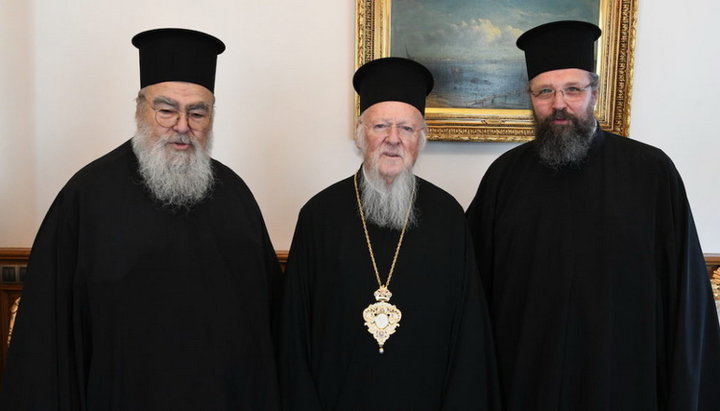 Патриарх Варфоломей встретился с митрополитом Додонским Хризостомом. Фото: romfea.news