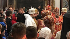 Ієрарх структури Константинополя в Чехії помічений на службі в Епіфанія