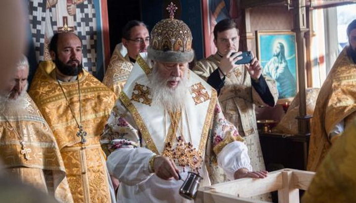 Освячення храму в скиту Архангело-Михайлівського Одеського монастиря в с. Бараново. Фото: eparhiya.od.ua