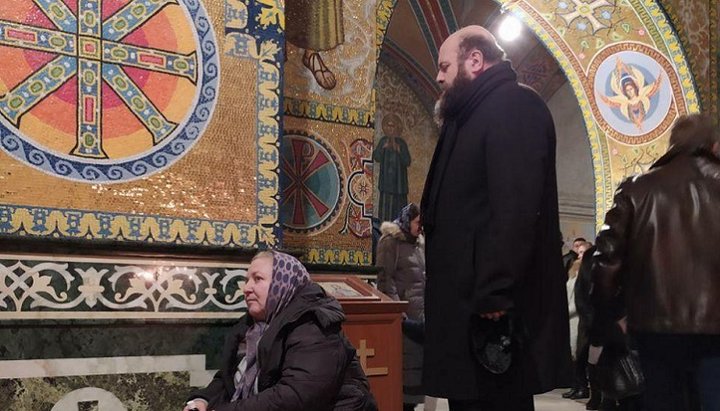 Михаил Зинкевич в Свято-Успенской Почаевской лавре. Фото: Правблог