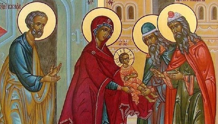 Обрізання Господнє, фрагмент ікони.