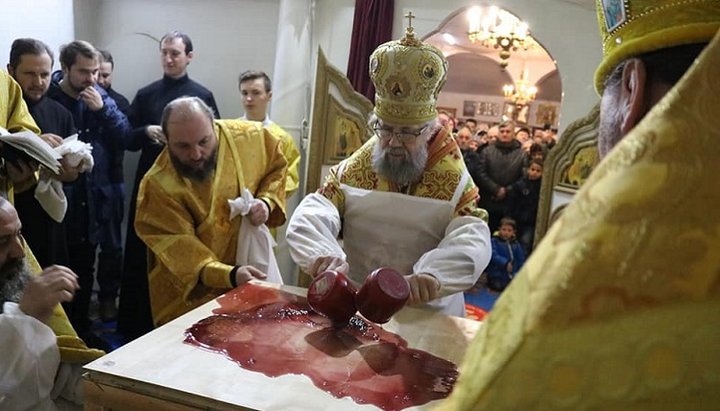 Освячення храму в селі Росава Київської області. Фото: Білоцерківська єпархія УПЦ