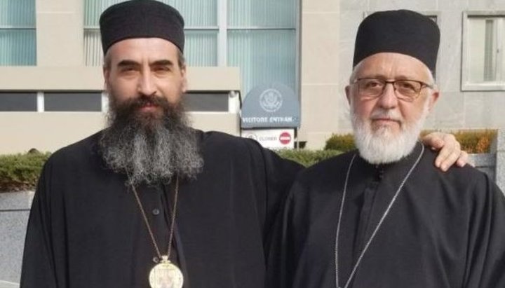 Епископ Диоклийский Мефодий и протоиерей Радомир Никчевич. Фото: mitropolija.com
