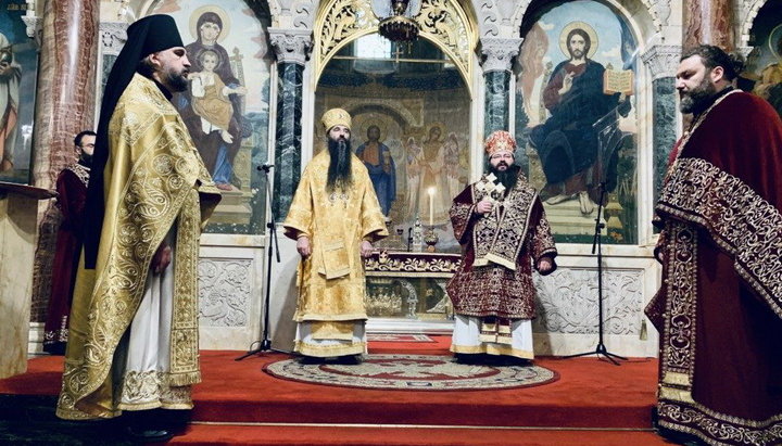 Митрополит Варсонофий сослужил епископу Мелнишскому Герасиму в Софии. Фото: vinnytsia.church.ua