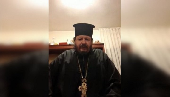 Настоятель черногорского монастыря Режевичи архимандрит Хризостом. Фото: скриншот видео Telegram-канала Черногория_Прямая линия