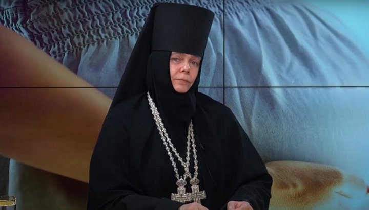 Игумения Серафима (Шевчик). Фото: скриншот эфира «Телеканала Академия»