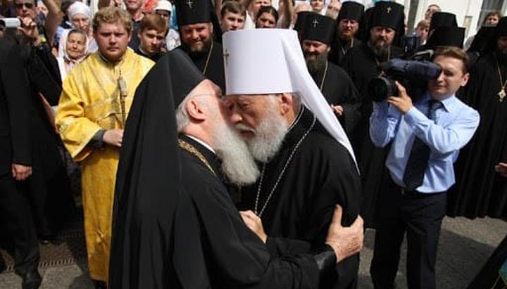 Патриарх Варфоломей и Блаженнейший Митрополит Владимир.