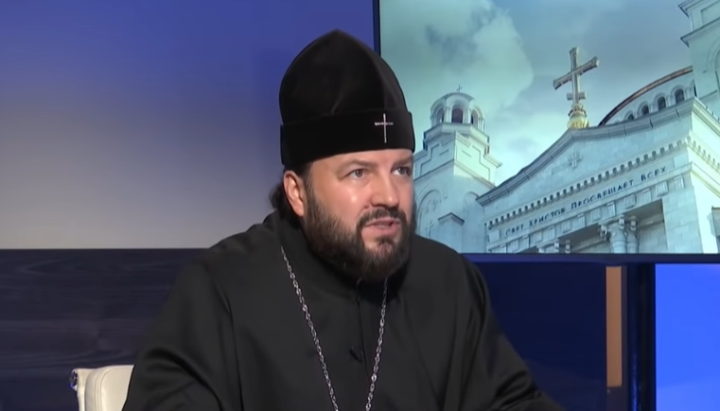 Замглавы Отдела внешних церковных связей РПЦ архиепископ Владикавказский и Аланский Леонид. Фото: скриншот / YouTube / Царьград