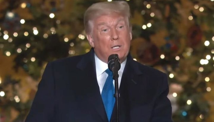 Дональд Трамп напомнил об истинном значении Рождества. Фото: скриншот видео lifesitenews.com