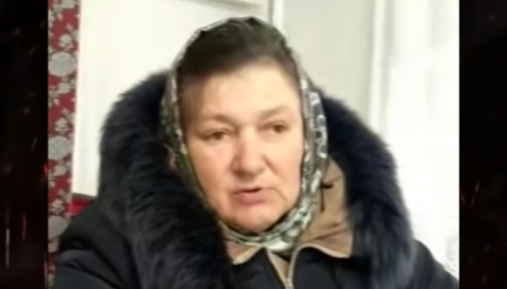 A believer from the UOC community in Uspenka. Photo: a screenshot / “1Kozak” YouTube-channel