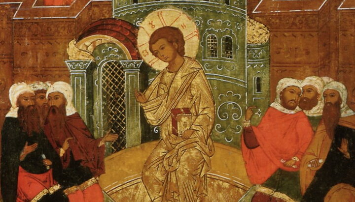 Ікона Переполовення П’ятидесятниці. Фрагмент. Псковський державний об’єднаний музей-заповідник, XVI ст. Фото: icons.pstgu.ru