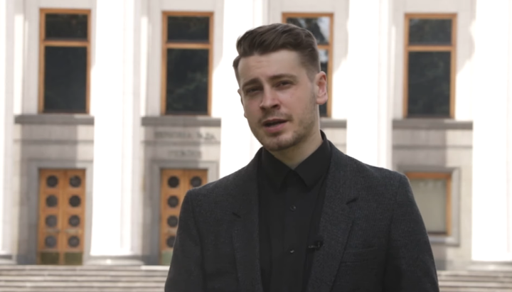Василь Макаровський, ініціатор руху «Миряни». Фото: скріншот відео з youtube-каналу Перший Козацький