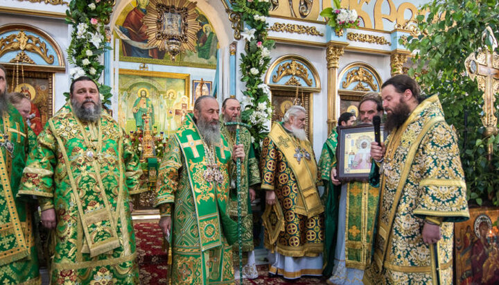 Блаженніший Митрополит Онуфрій під час святкового богослужіння в Олександрії. Фото: news.church.ua