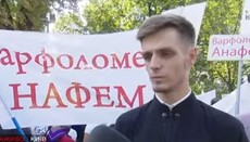 Диякон УПЦ про молебень біля ВР: Ми зібралися, щоб показати нашу єдність