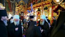 Предстоятеля УПЦ поздравили с Рождеством в Киево-Печерской лавре
