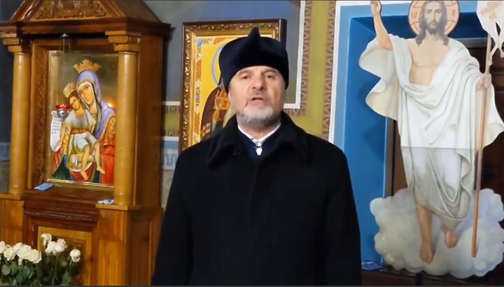 Протоиерей Василий Балан. Фото: скриншот видео на Facebook-странице Храм Рождества Пресвятой Богородицы