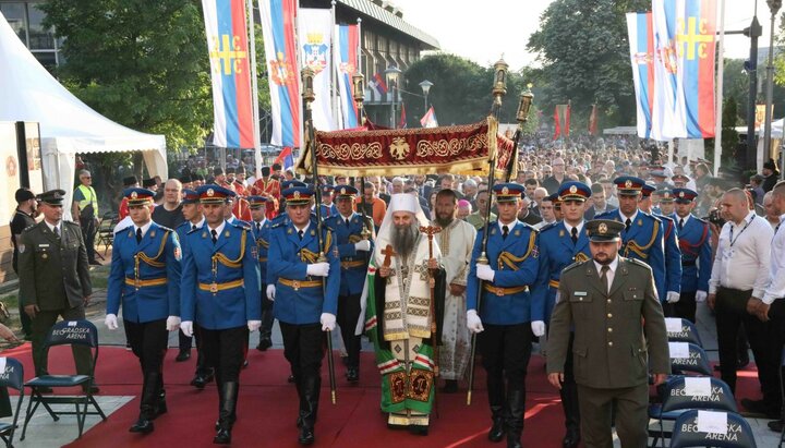 Крестный ход «Белград молится о мире». Фото: пресс-служба Сербской Патриархии