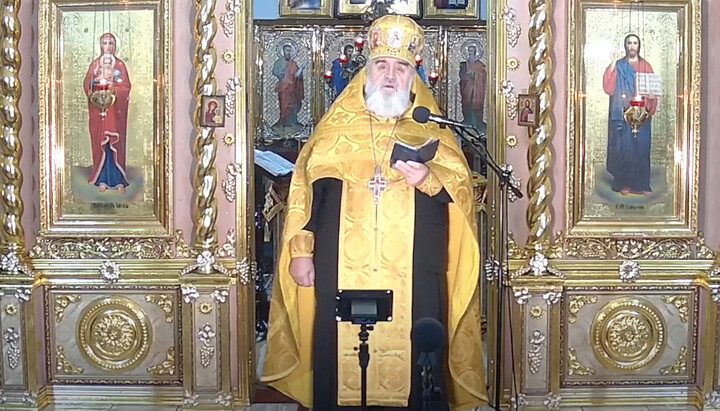 Протоієрей Димитрій Сидор. Фото: скріншот YouTube-каналу Ужгородський кафедральний православний собор