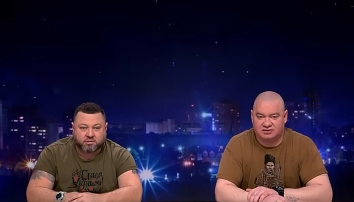 Александр Пикалов и Евгений Кошевой из «95 квартала». Фото: скриншот видео на Youtube-канале Чисто News