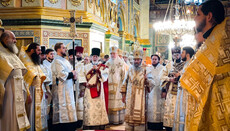 Блаженнейший возглавил литургию в Почаевской лавре