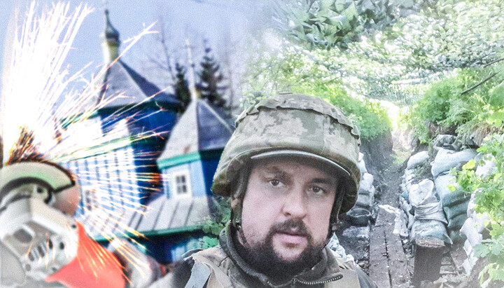 Пока священника УПЦ мобилизовали в ВСУ, его родной храм отжимают «патриоты» из ПЦУ. Фото: СПЖ