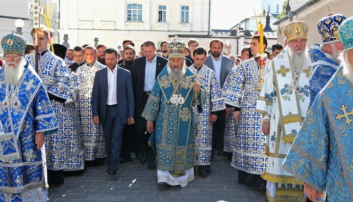 Блаженнейший Митрополит Онуфрий в Почаевской лавре. Фото: news.church.ua