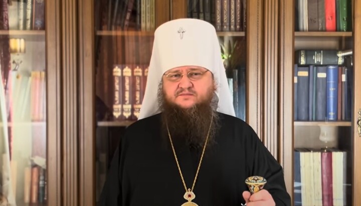 Управляющий Черкасской епархией УПЦ митрополит Феодосий. Фото: скриншот видео YouTube-канала «Черкаський благовісник»