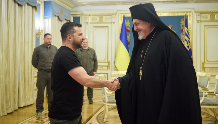 Зустріч Зеленського і митрополита Еммануїла. Фото: сайт Президента
