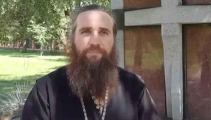 Протоиерей Евгений Буркацкий. Фото: скриншот видео Telegram-канала «Дозор на