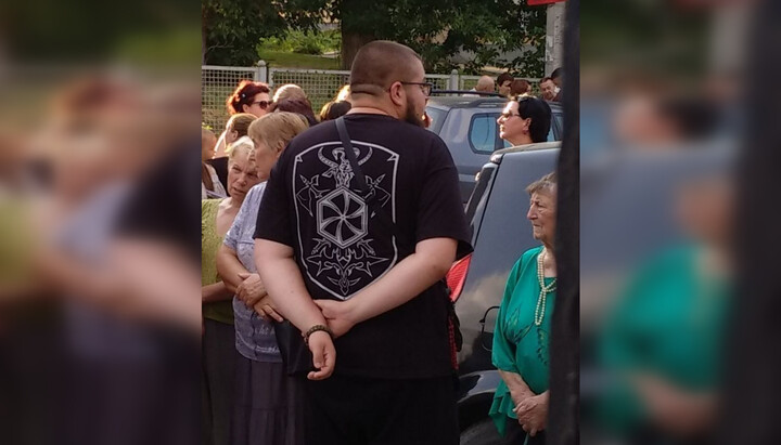 Захватчик храма в Должке. Фото: СПЖ