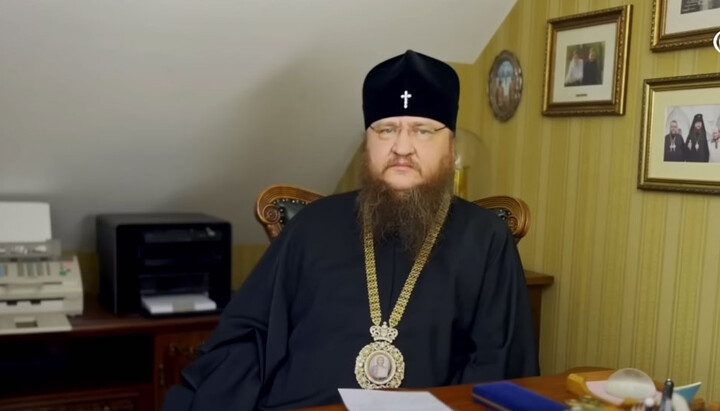 Управляющий Черкасской епархией УПЦ митрополит Феодосий. Фото: скриншот видео YouTube-канала «Черкаський благовісник»