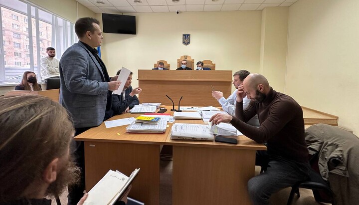 Заседание в Апелляционном суде по делу о выселении монахов из Лавры. Фото: Telegram-канал «Лавра Сейчас»