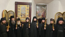 В Почаевской лавре приняли монашеский постриг восемь насельников