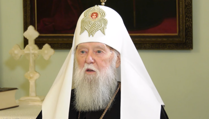 Филарет заявил, что на Фанаре присвоили себе титул «Вселенского престола». Фото: скриншот ютуб-канала Ukraine World News